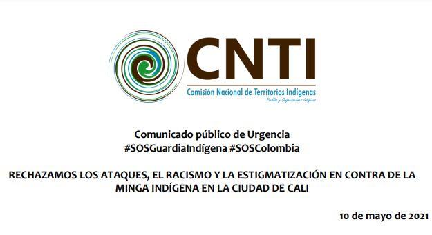 Comisión Nacional De Territorios Indígenas (CNTI) En Colombia Condena ...